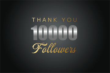 10000 OR 10k followers celebration. Thank you 10000   followers congratulation template banner. banner for social 10k friends and followers. celebrate subscribers and followers.

