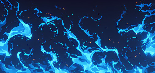 blue flames abstract background illustration, gaming event background