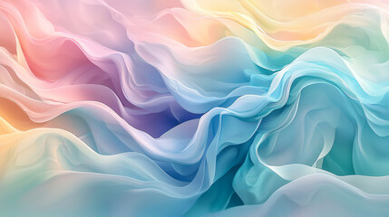 Obraz premium Fluidity in Motion Dynamic Waves and Liquid Movement in Serene Abstract Art