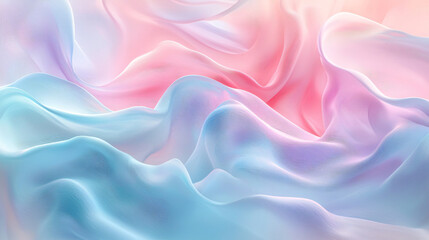 Obraz premium Peaceful Fluid Art with Flowing Waves Abstract Painting of Serene Motion and Gradient Colors