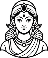 Sharad purnima vector art 