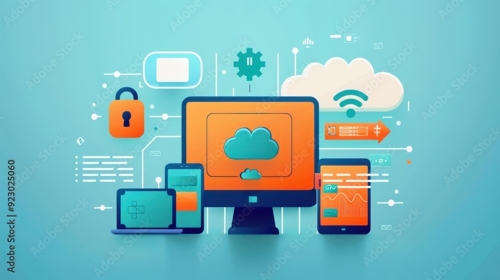 Poster multi-factor authentication process on various devices, multi-factor authentication, data protection
