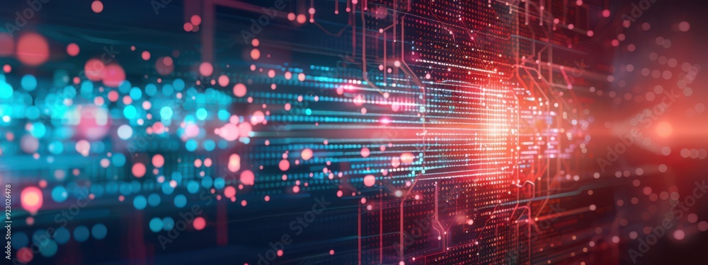 Poster network security, holographic rsa vpn, futuristic encryption methods, dark tech background