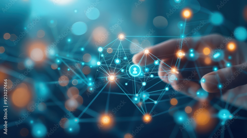 Poster peer-to-peer networks enabling decentralized internet, interconnected and resilient.