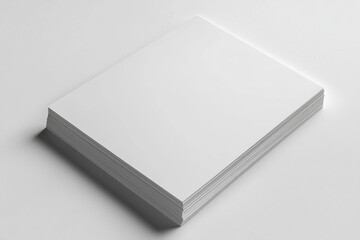 Fototapeta premium Blank A4 Paper Mockup on Isolated Background created with Generative AI