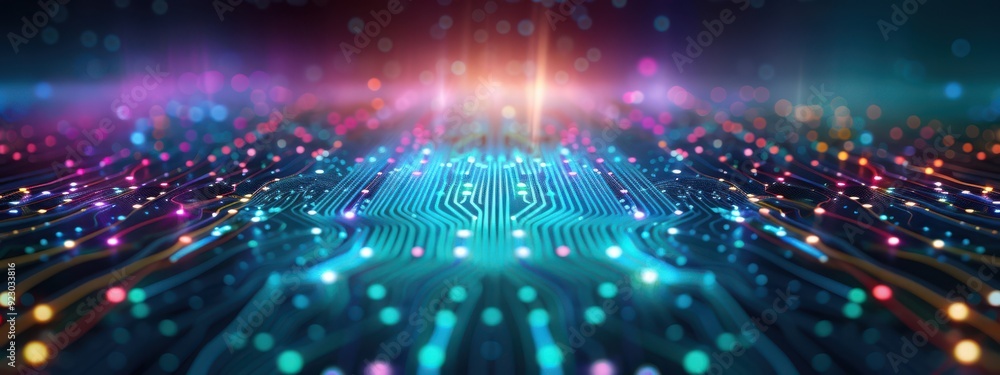 Poster rsa encryption keys, holographic vpn, advanced network security, sleek modern design