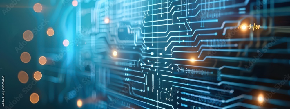 Poster secure information, holographic technology, futuristic encryption methods, sleek design