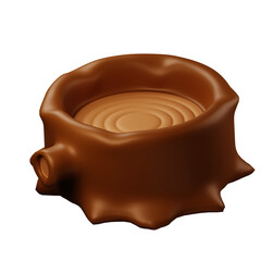 Tree Felling 3D Illustration