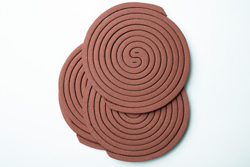 Mosquito coils with a spiral design