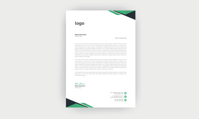 Simple and creative letterhead template  design