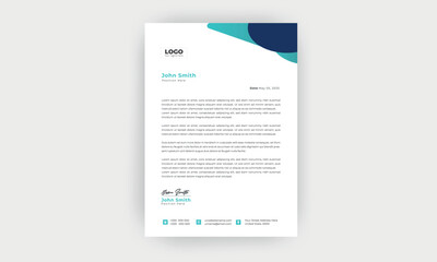 Simple and creative letterhead template  design