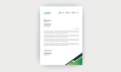 Simple and creative letterhead template  design