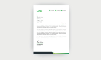 Simple and creative letterhead template  design