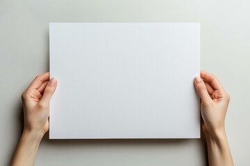 Blank A4 Paper Mockup on Isolated Background created with Generative AI
