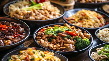 Fototapeta premium Chinese dishes and culinary delicacies.