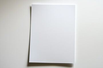 Blank A4 Paper Mockup on Isolated Background created with Generative AI