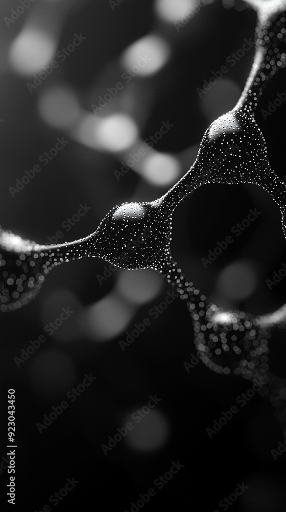 Poster neural network, featuring simple lines and dots interconnected in a grid-like pattern. this visual s