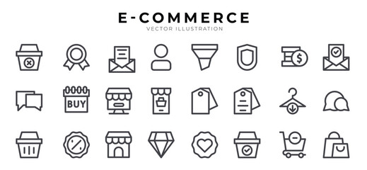 Growth And Marketing icon pack for your website design, logo, app, UI. Growth And Marketing icon outline design. Vector graphics illustration and editable stroke.
