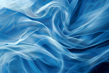 Obraz premium Illustration of abstract purple polar lights concept, glowing shapes in the dark background ,Abstract blue wave wallpaper 