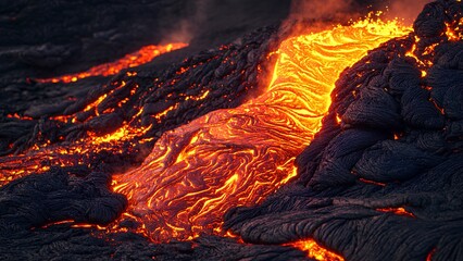 Rivers of Fire: The Raw Power of Flowing Lava
