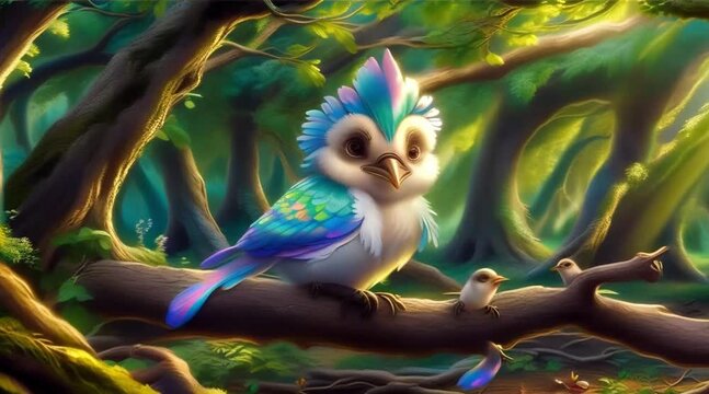 parrot on the tree ganrative.ai