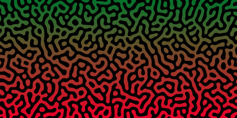 Abstract Turing organic wallpaper with background. Turing reaction diffusion monochrome seamless pattern with chaotic motion. Natural seamless line pattern. Linear design with biological shapes.