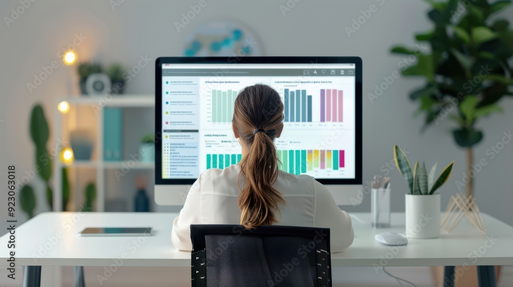 Poster team productivity dashboard showing real-time progress, transparent and motivating.