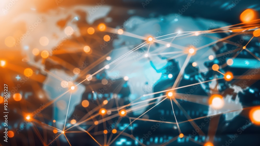 Poster web 3.0 standards ensuring decentralized interoperability, cohesive and advanced.