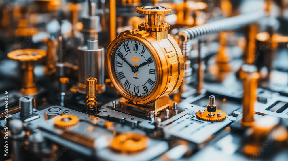 Poster business process optimization with automation and technology, highlighting enhanced workflow efficie