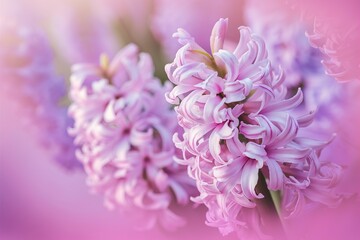 Romantic and delicate spring flower Hyacinth in bloom