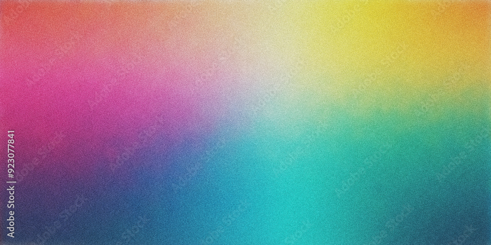 Poster abstract colorful gradient background with noise textures.