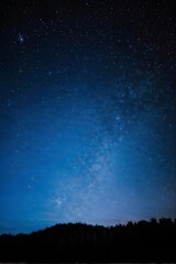 Night sky with stars in the galaxy
