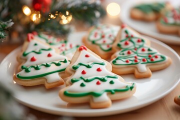 Christmas cookies in different shapes for Christmas day
