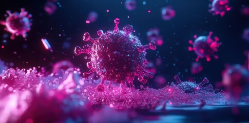 A 3D visualization of the immune system during remission highlights the positive effects of early cancer screening.