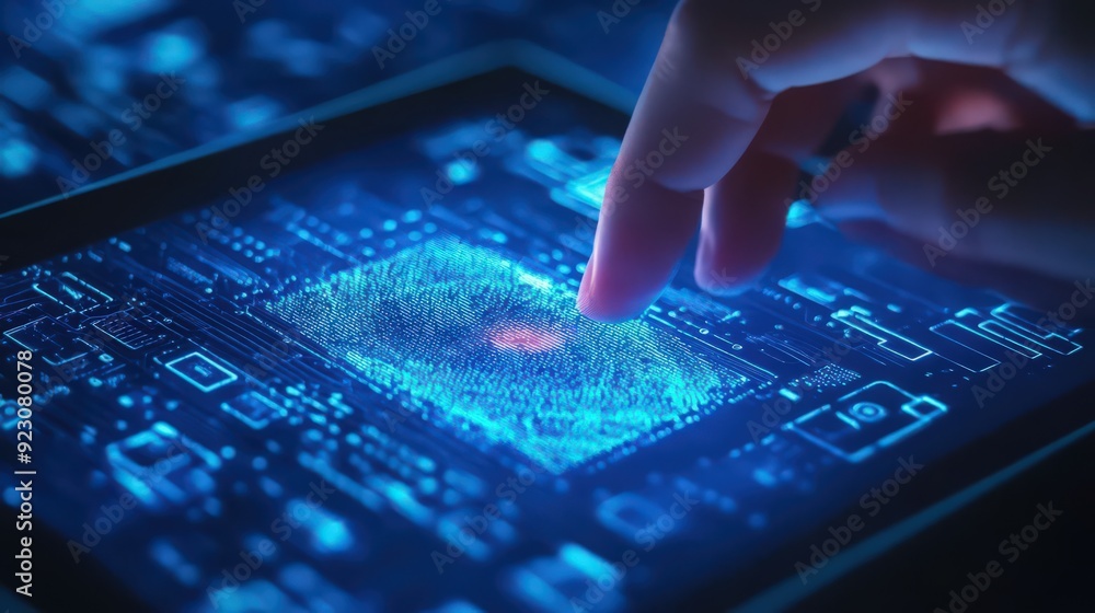 Poster the integration of biometric security with digital tablets is pivotal in cybersecurity networks,