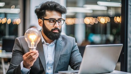 An Indian creative strategist brainstorming and developing new brand concepts and creative ideas.
