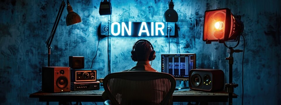 Text On air, live broadcast, delivering news, entertainment, events directly to viewers, capturing immediacy and excitement of live television with up to the minute coverage and dynamic programming