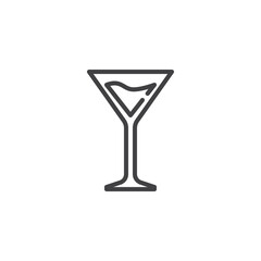 Cocktail Glass line icon
