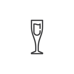 Champagne Flute line icon