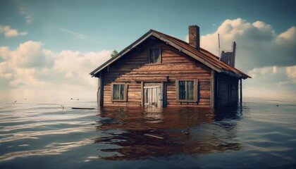 house on the water house, old, building, home, wood, wooden, architecture, winter, nature, rural, village, cottage, sky, abandoned, 