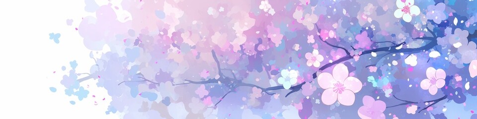 Fototapeta premium Enchanting Anime Autumn Fantasy: 2024,2025 Mid-Autumn Festival Scene with Floral Elegance. Creative Marketing, Children's Book Illustration, and 4K Wallpaper for Chinese National Day Celebration. AI