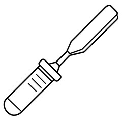 Chisel art vector illustration