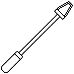 Chisel art vector illustration