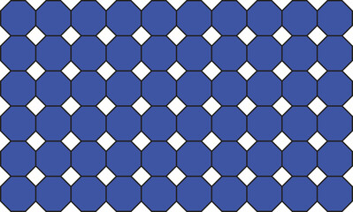 seamless pattern with octagon shape