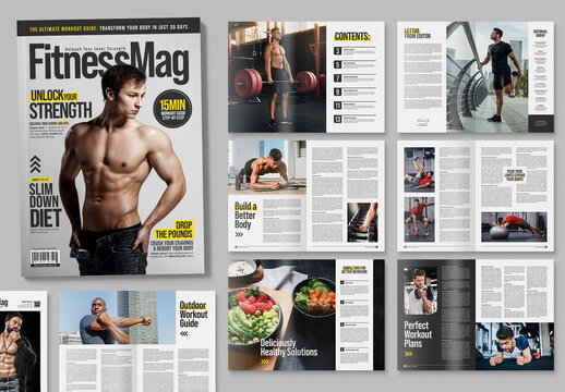 Fitness Magazine Template