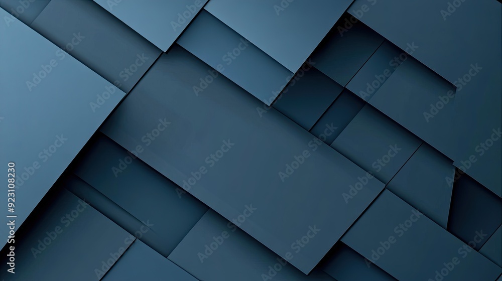 Poster abstract blue-grey shadow line patterns on a geometric backdrop. the modern and futuristic backgroun