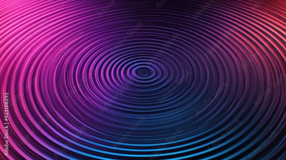 Aufkleber abstract circle gradient featuring concentric rings and a ripple effect. ideal for futuristic techno