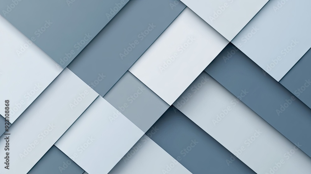 Fototapete abstract geometric background with blue-grey shadow lines. the modern, futuristic design features a 