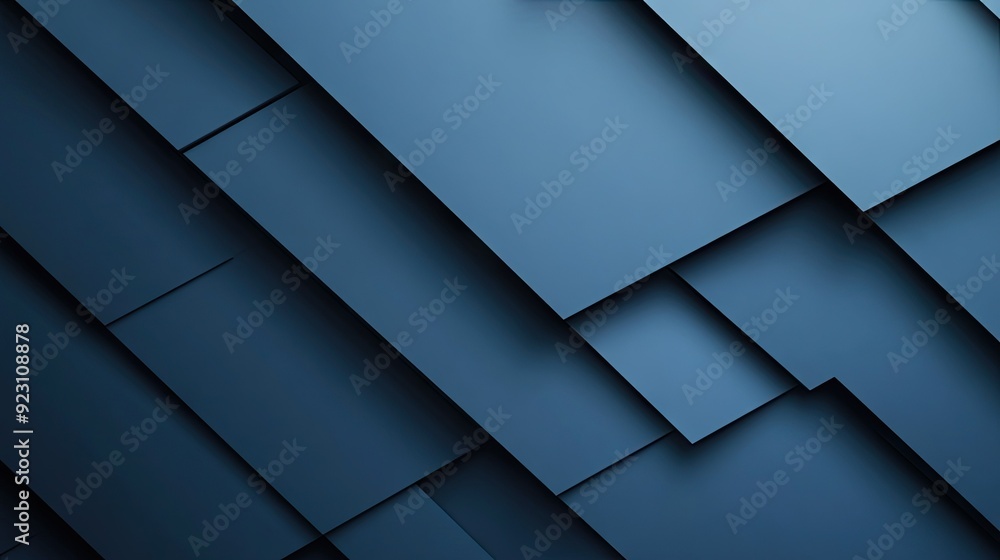 Fototapete abstract geometric background with blue-grey shadow lines. the modern, futuristic design features a 