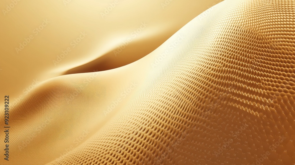 Poster Abstract golden geometric pattern with a smooth gradient backdrop, showcasing an elegant and modern design ideal for upscale marketing materials.
